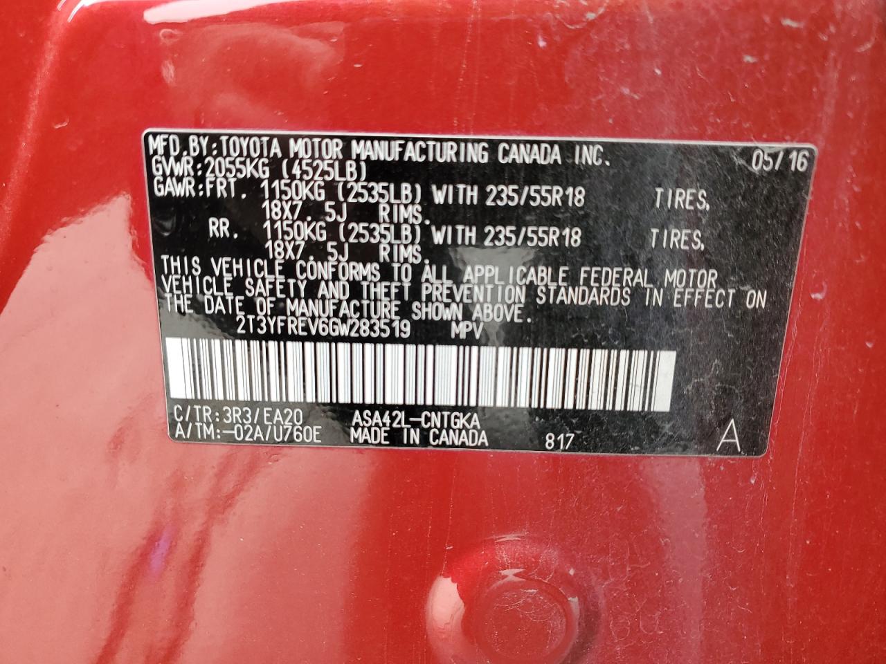 2016 Toyota RAV 4 - Image 13