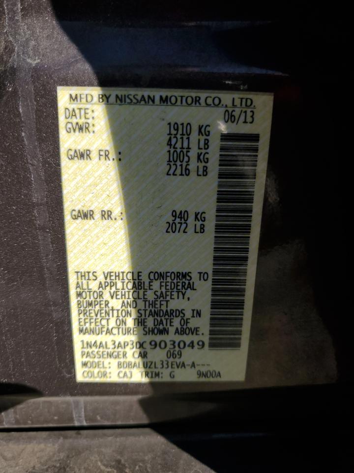 VIN 1N4AL3AP3DC903049 2013 NISSAN ALTIMA no.12