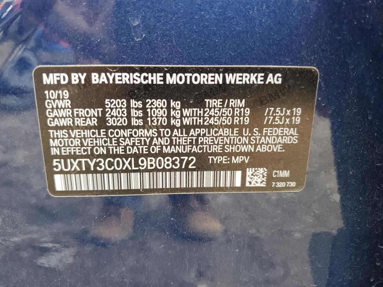 2020 BMW X3 - Image 12