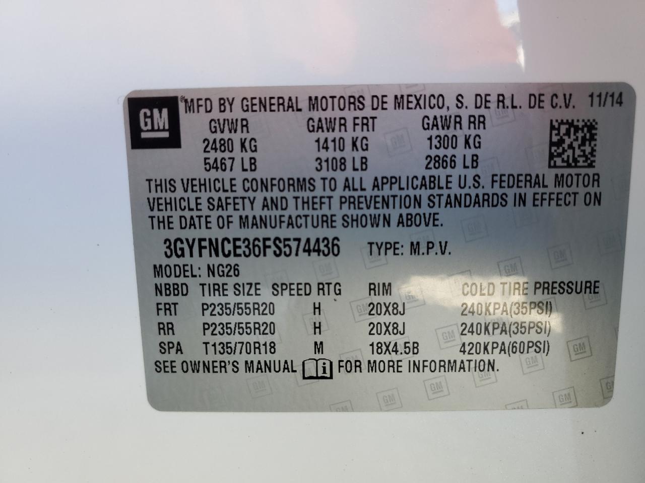 2015 Cadillac SRX - Image 14