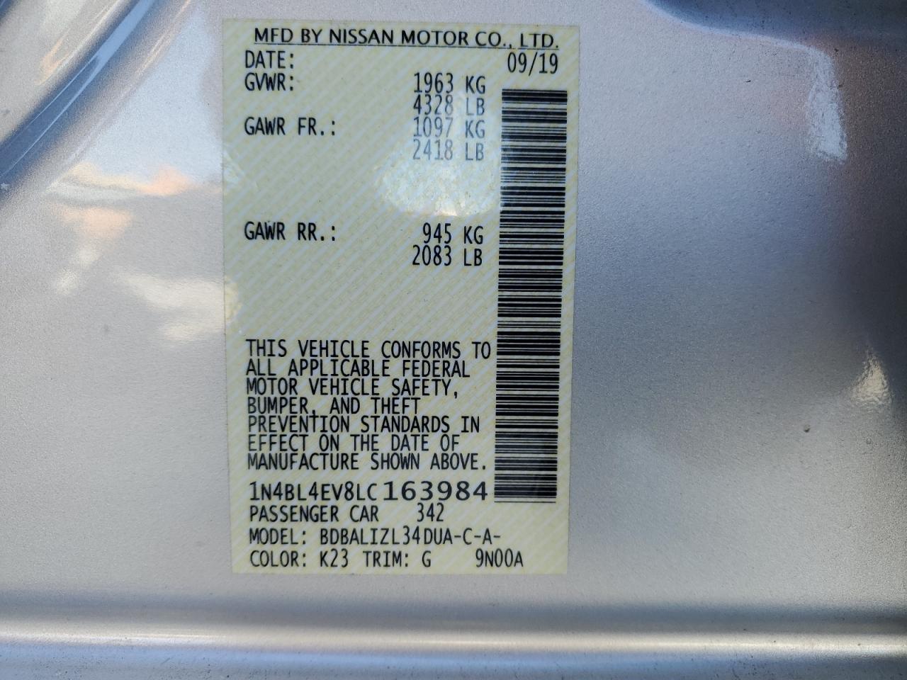2020 Nissan Altima - Image 12