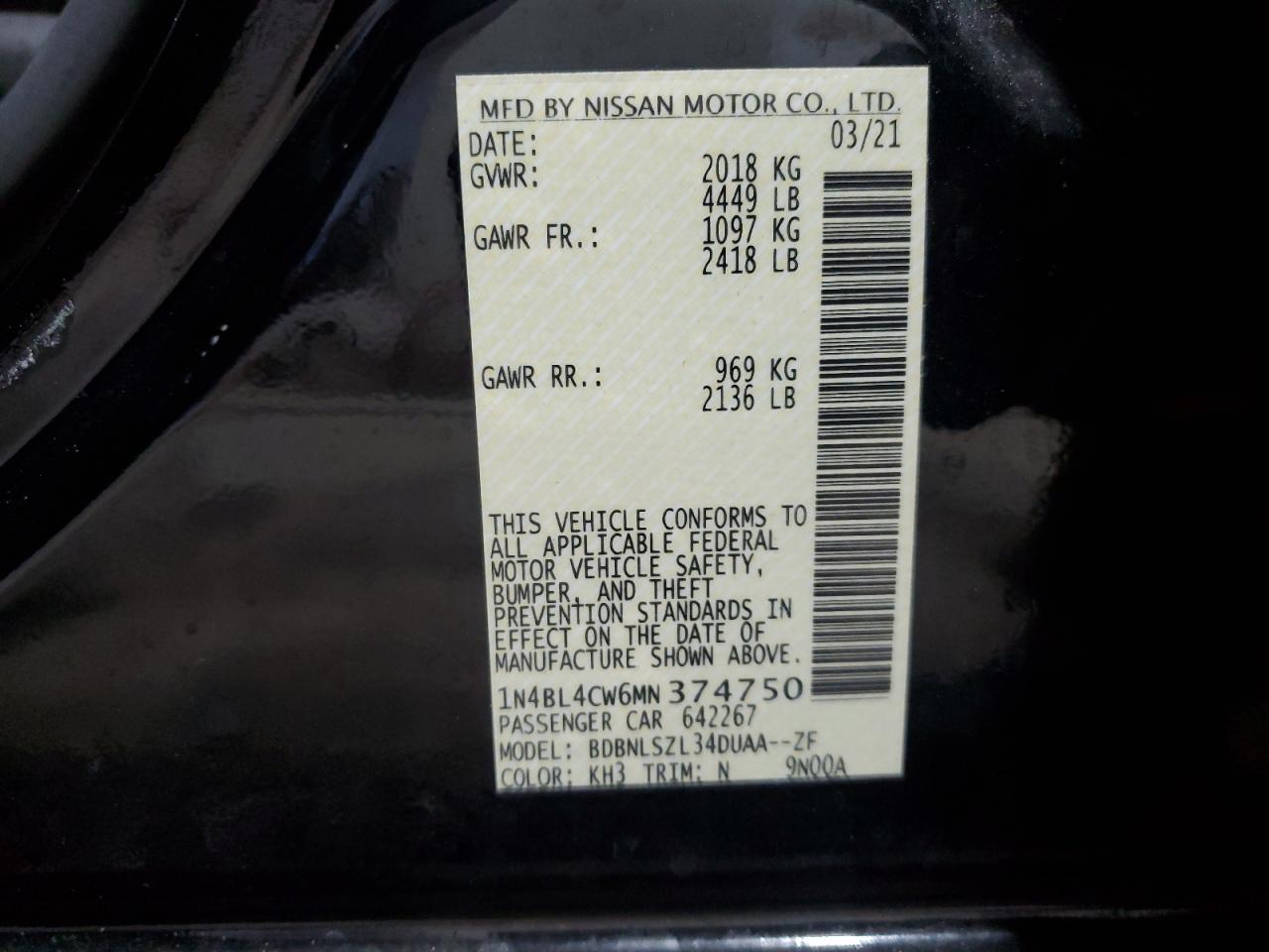 2021 Nissan Altima - Image 13