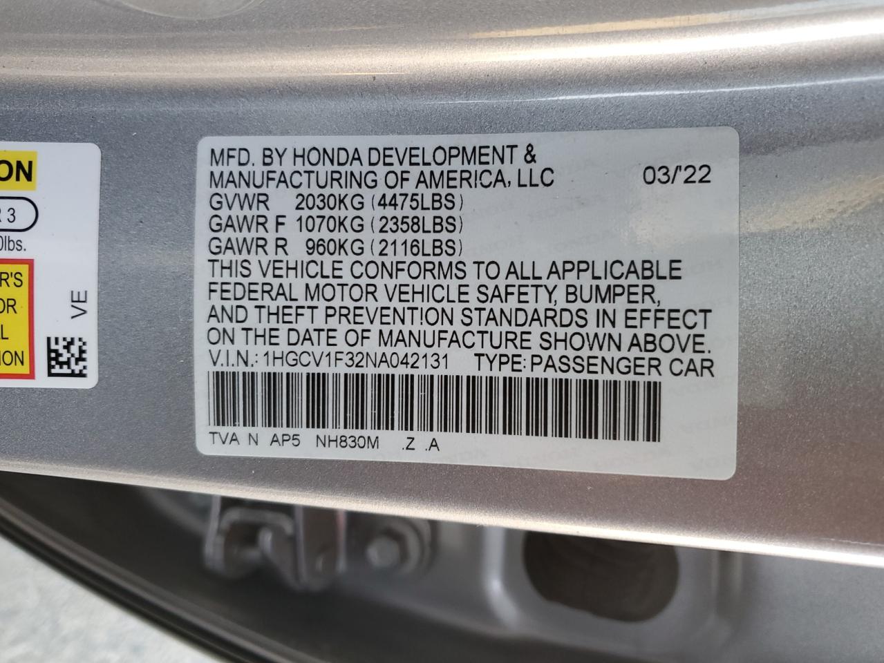2022 Honda Accord - Image 13
