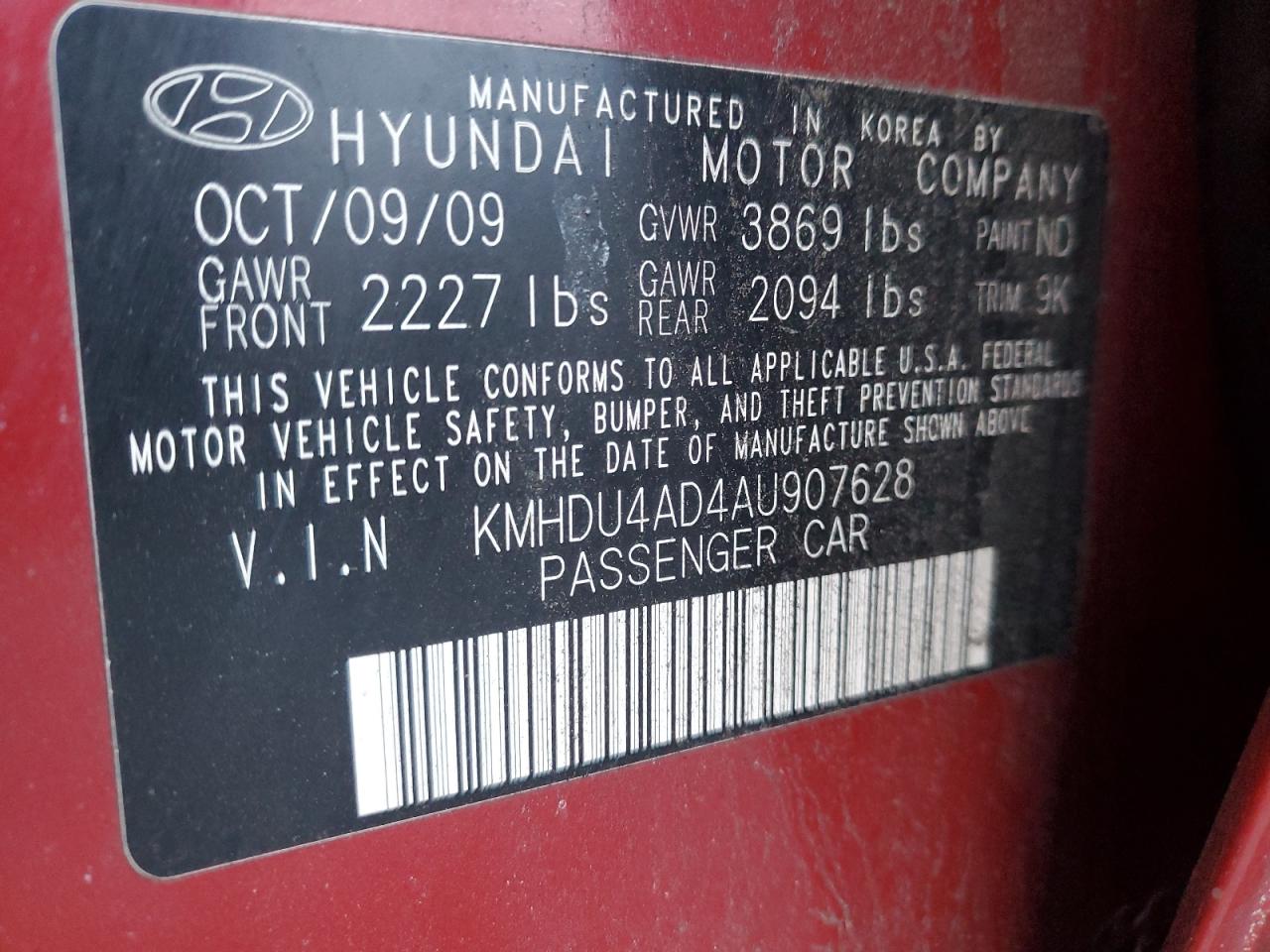 2010 Hyundai Elantra - Image 12