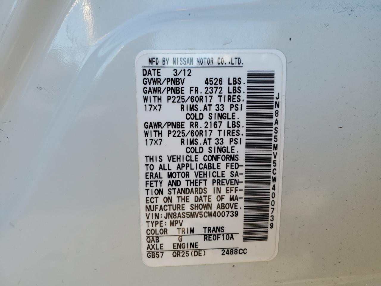 2012 Nissan Rogue - Image 13