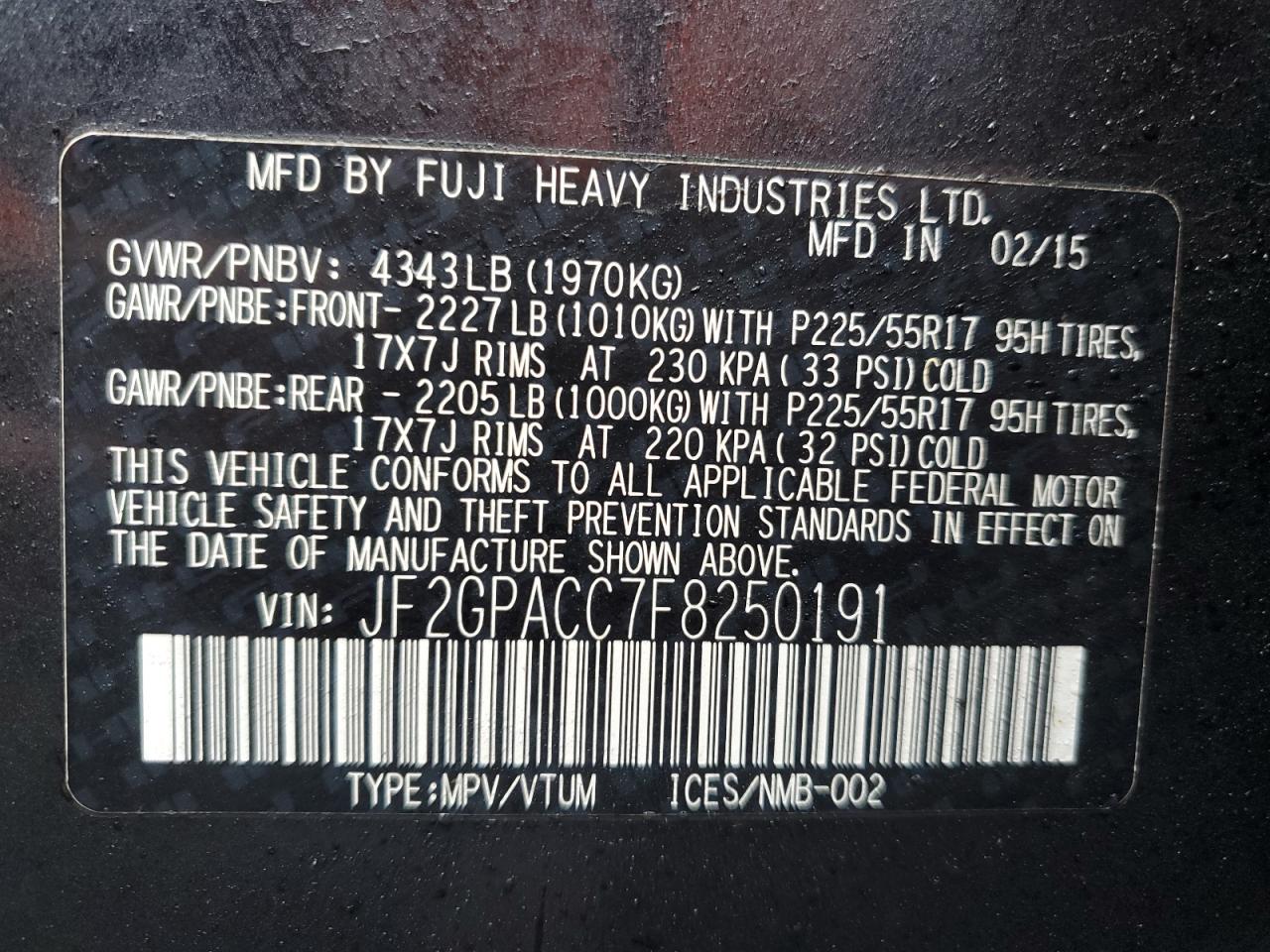 2015 Subaru XV - Image 14