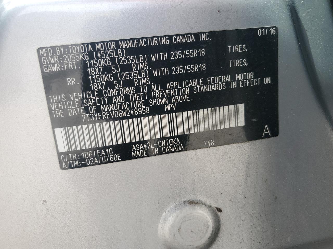 2016 Toyota RAV 4 - Image 15