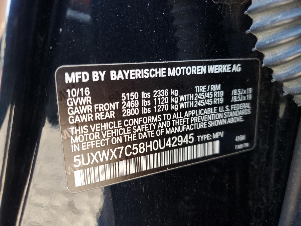 2017 BMW X3 - Image 14