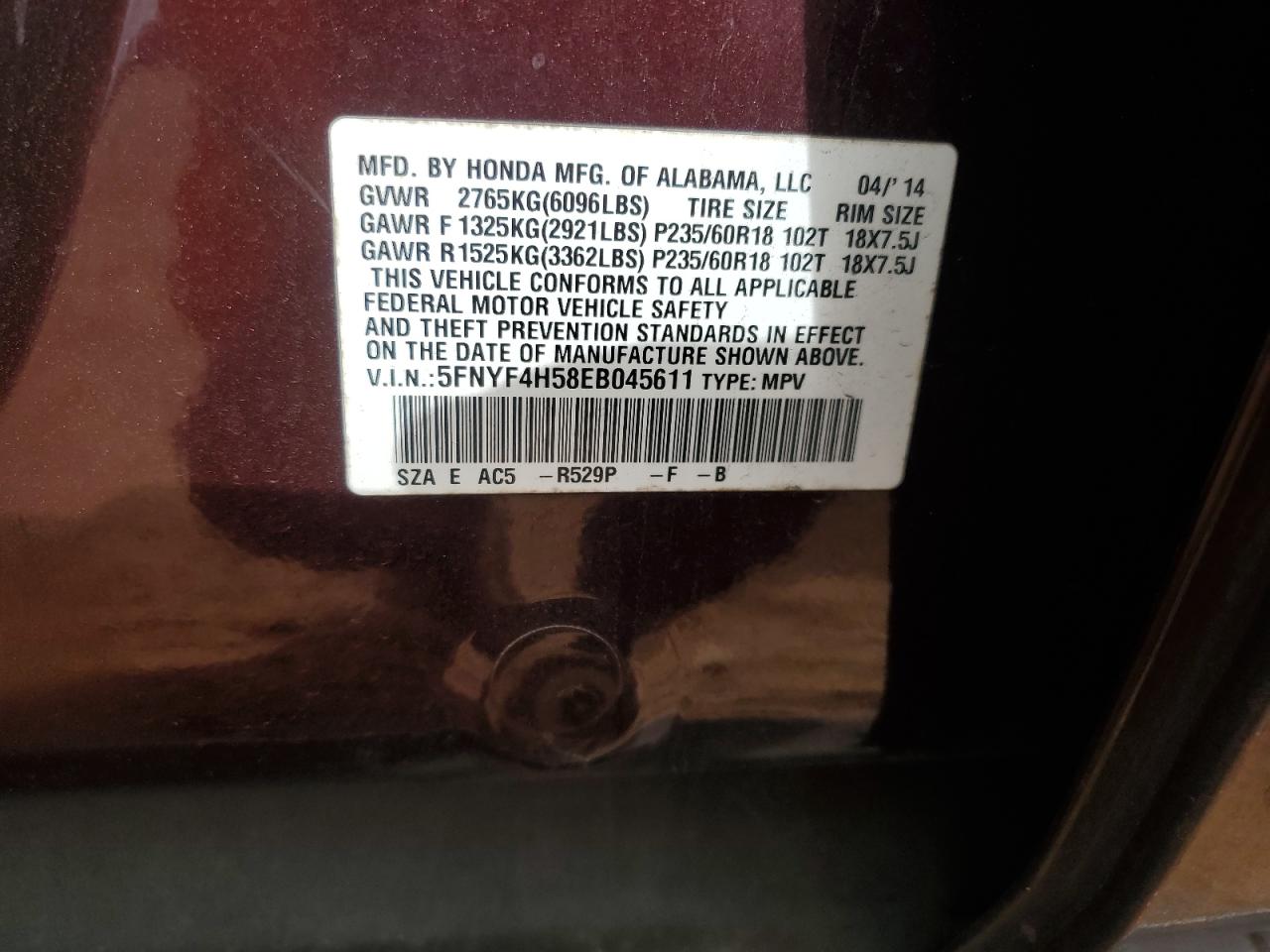 2014 Honda Pilot - Image 13