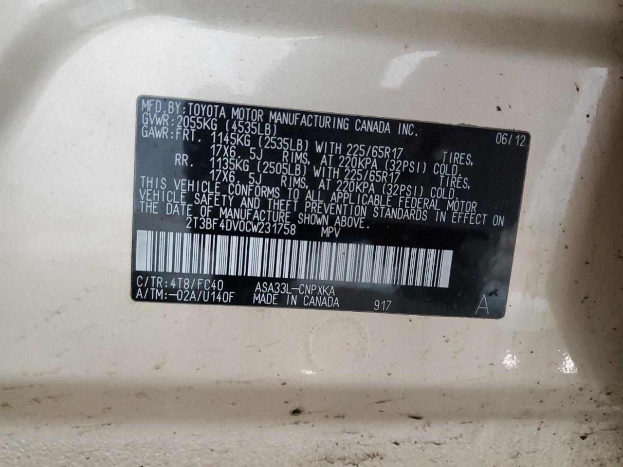 2012 Toyota RAV 4 - Image 13