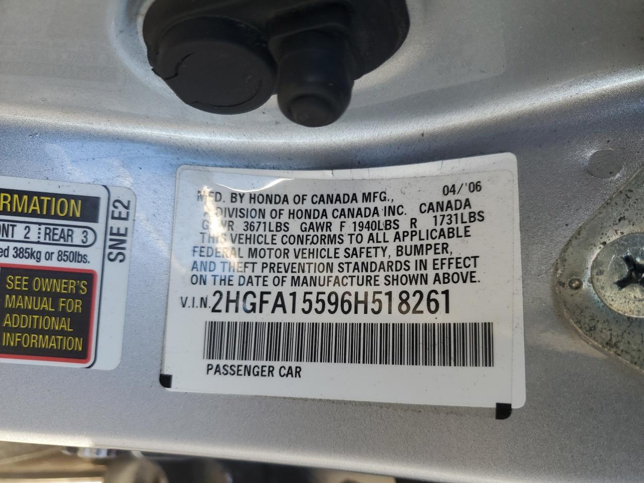 2006 Honda Civic - Image 12