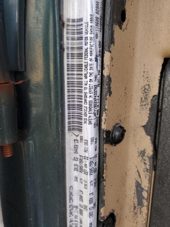 1999 Jeep Wrangler / Tj Sport VIN: 1J4FY19S2XP433702 Lot: 41788195