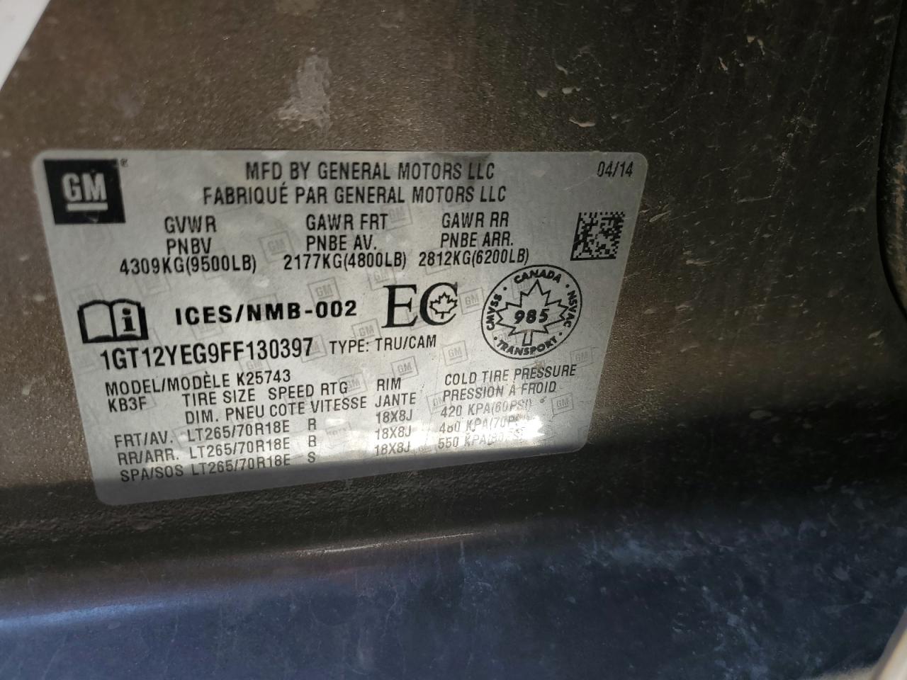 2015 GMC Sierra - Image 12