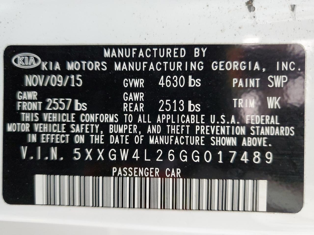 2016 Kia Optima - Image 12