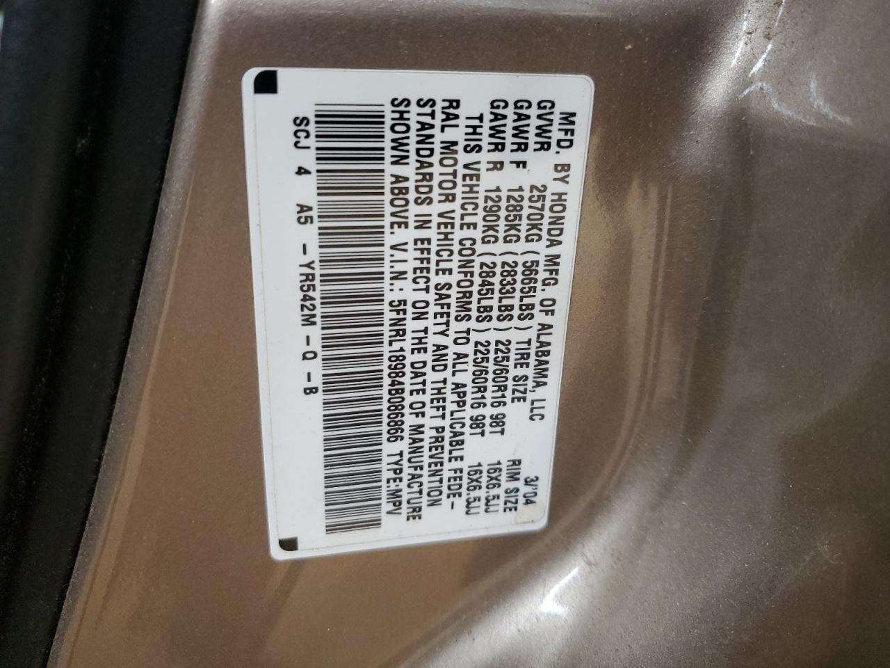2004 Honda Odyssey - Image 13