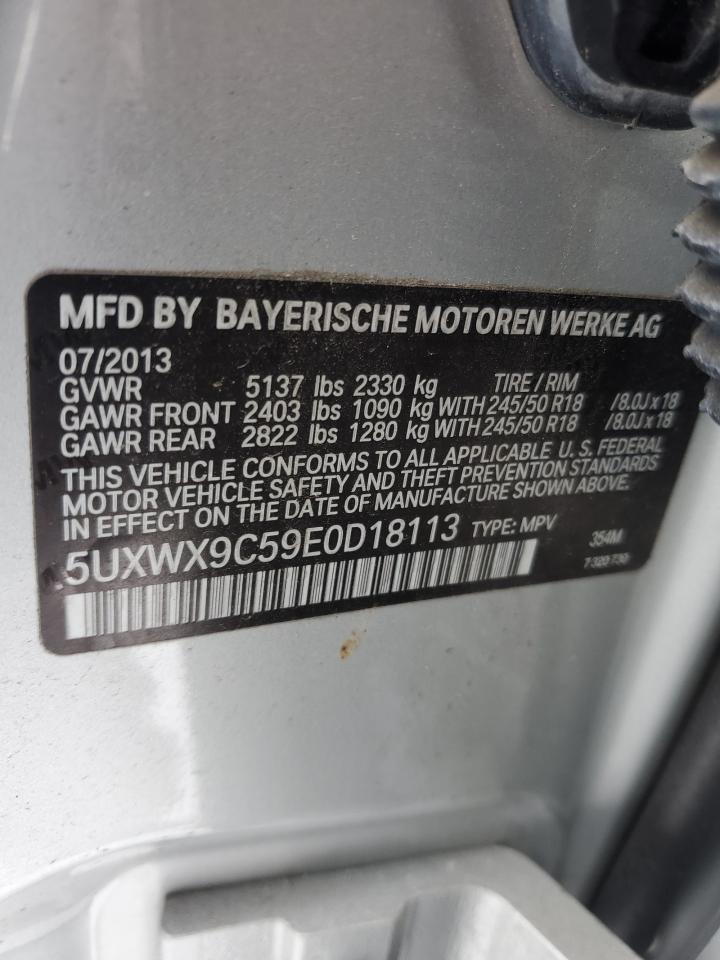 VIN 5UXWX9C59E0D18113 2014 BMW X3 no.13