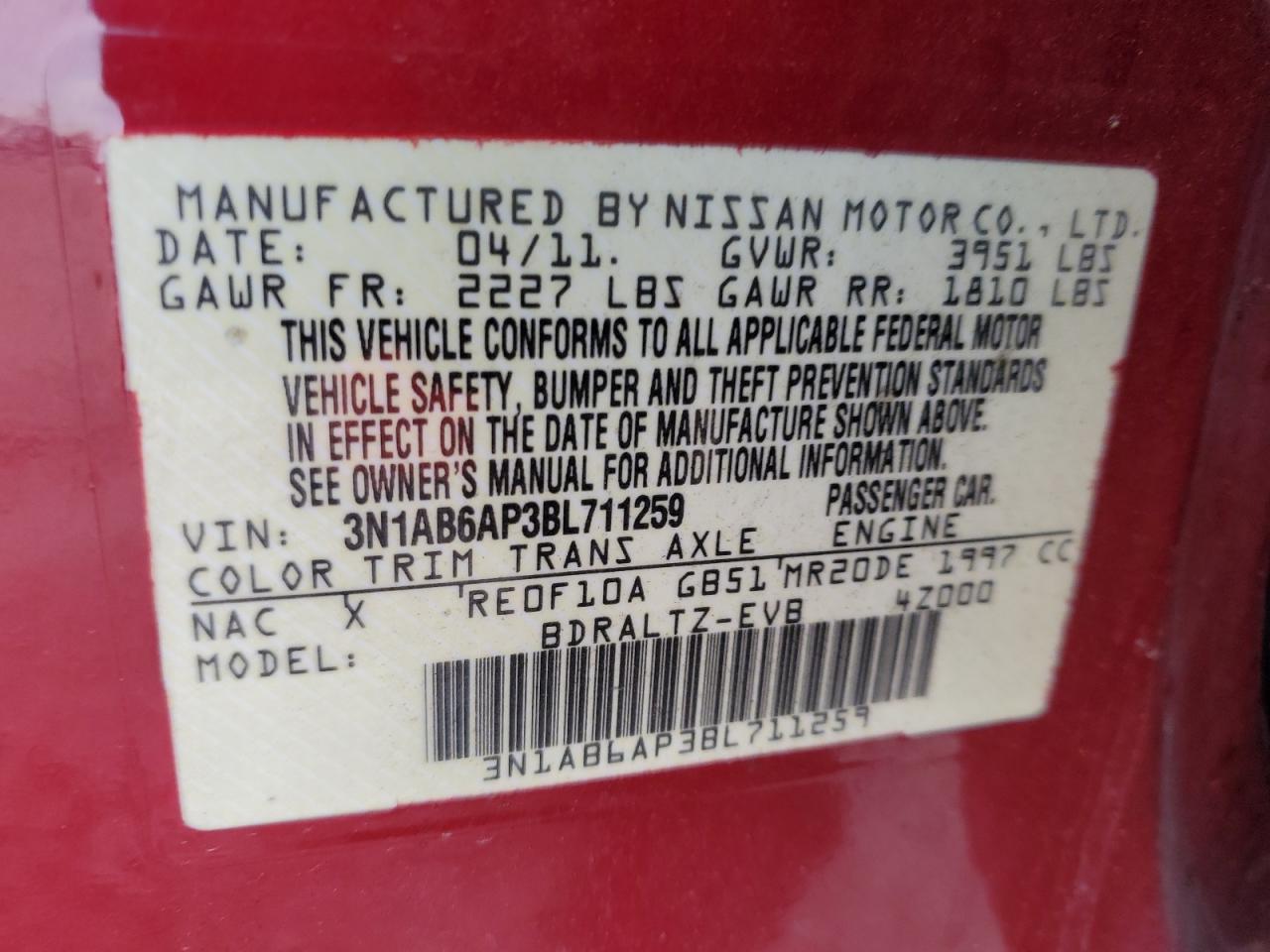 2011 Nissan Sentra - Image 12