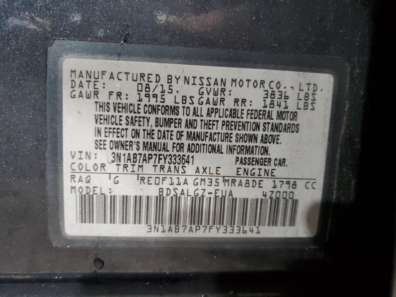 2015 Nissan Sentra - Image 12