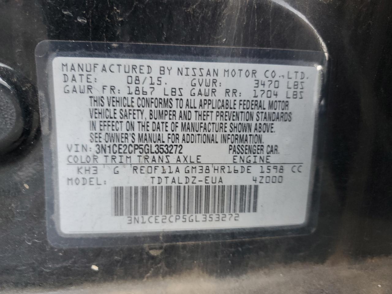 2016 Nissan Versa - Image 12