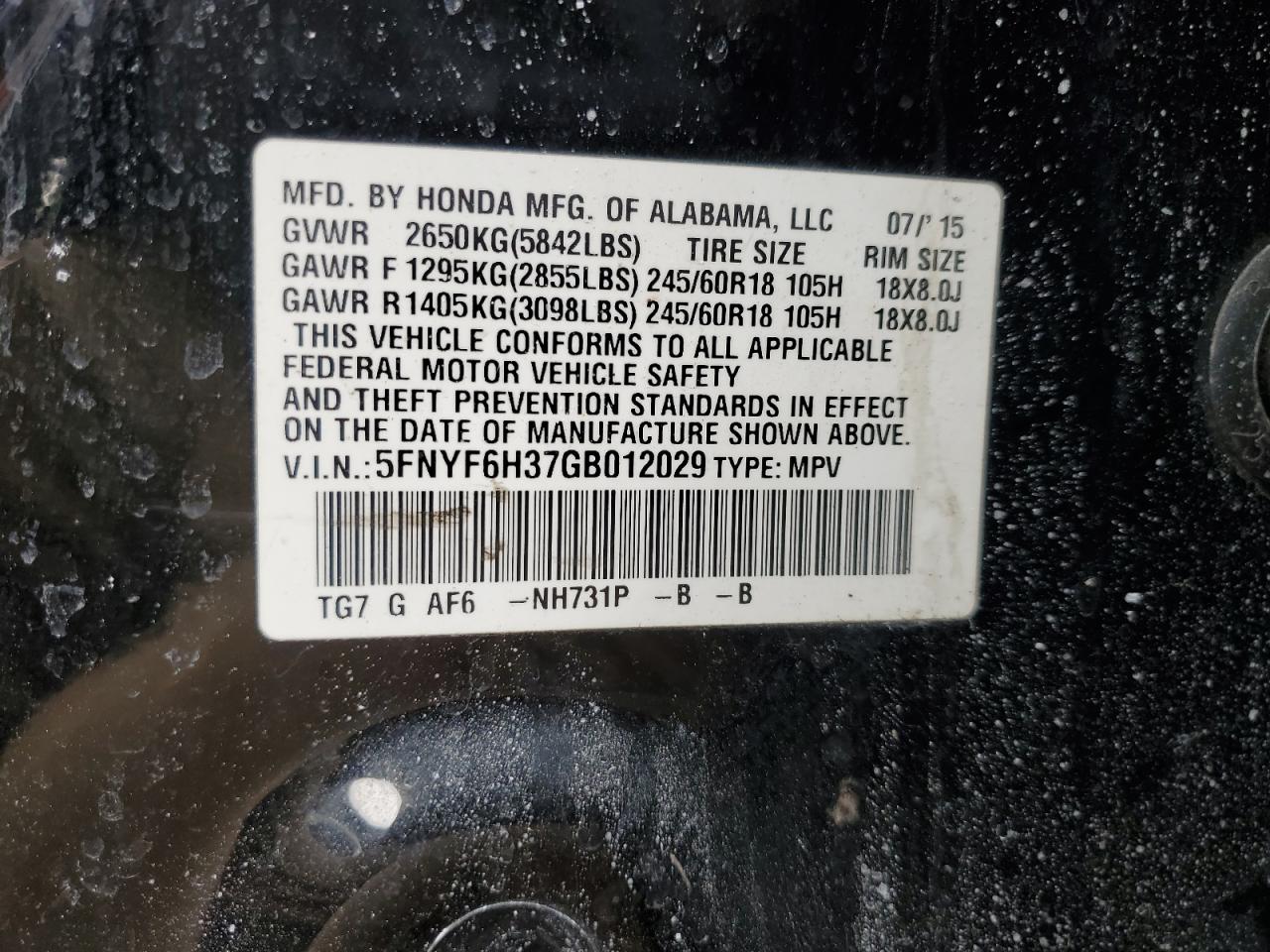 2016 Honda Pilot - Image 14