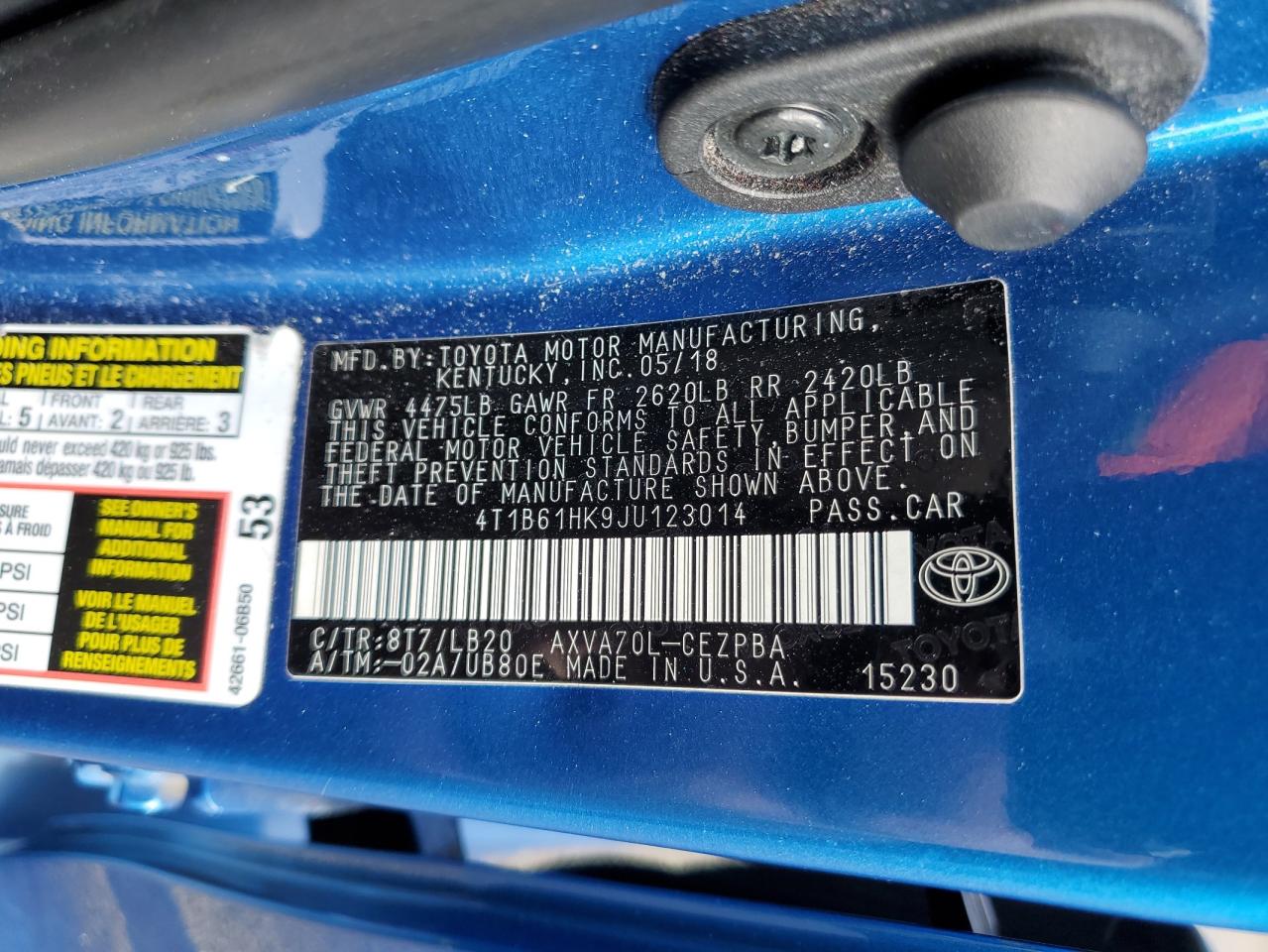 2018 Toyota Camry - Image 14