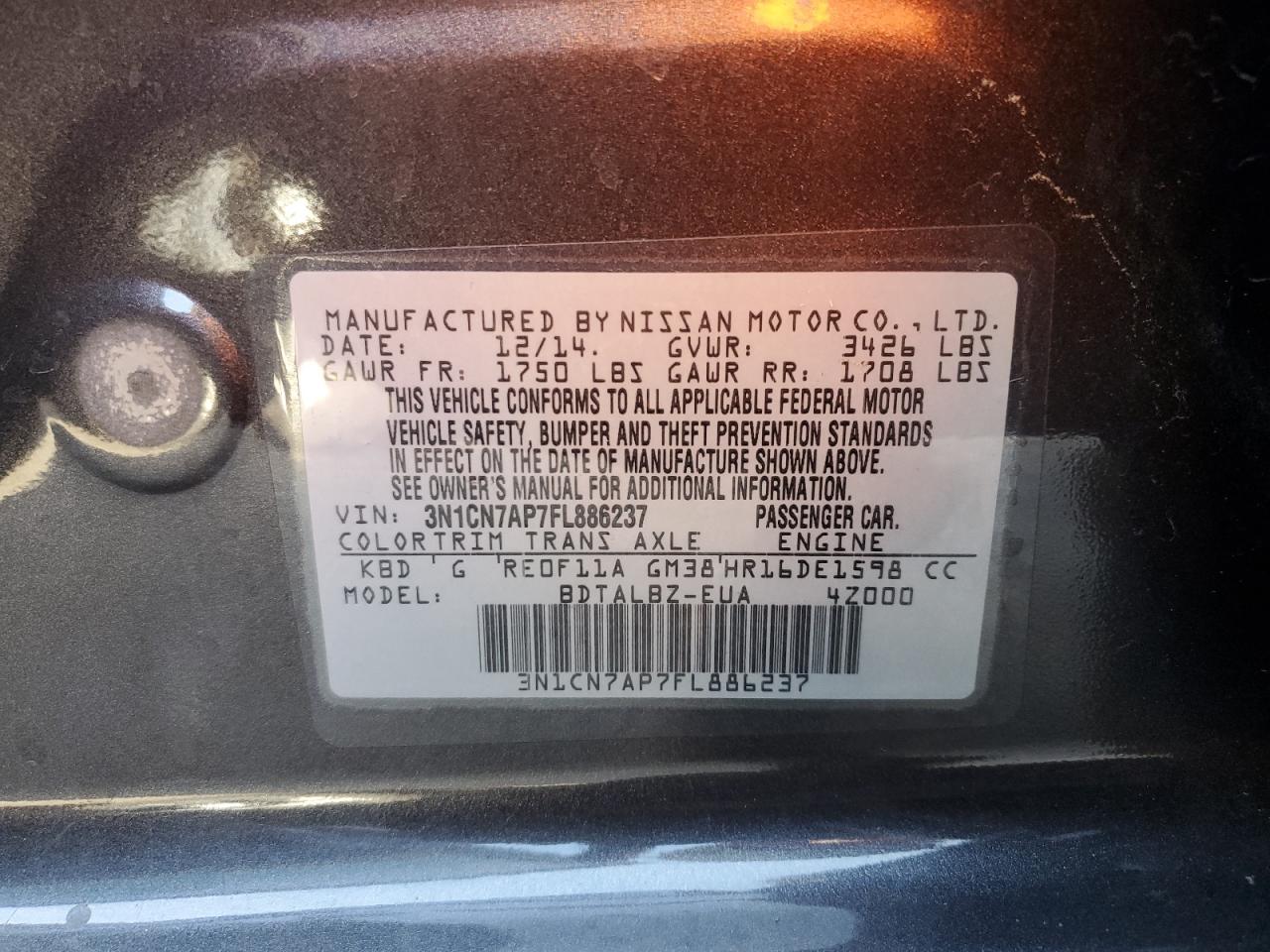 2015 Nissan Versa - Image 14