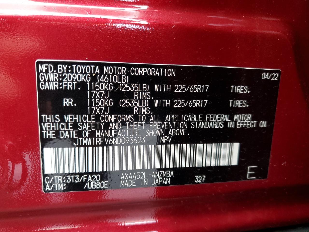 2022 Toyota RAV 4 - Image 13