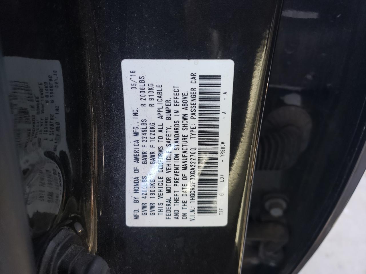 2016 Honda Accord - Image 12