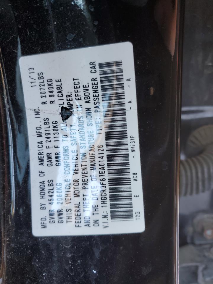 VIN 1HGCR3F87EA014126 2014 HONDA ACCORD no.12