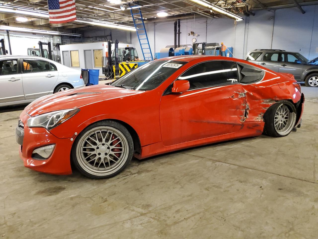 2014 Hyundai Genesis Coupe 2.0T de vânzare în Wheeling, IL - Side