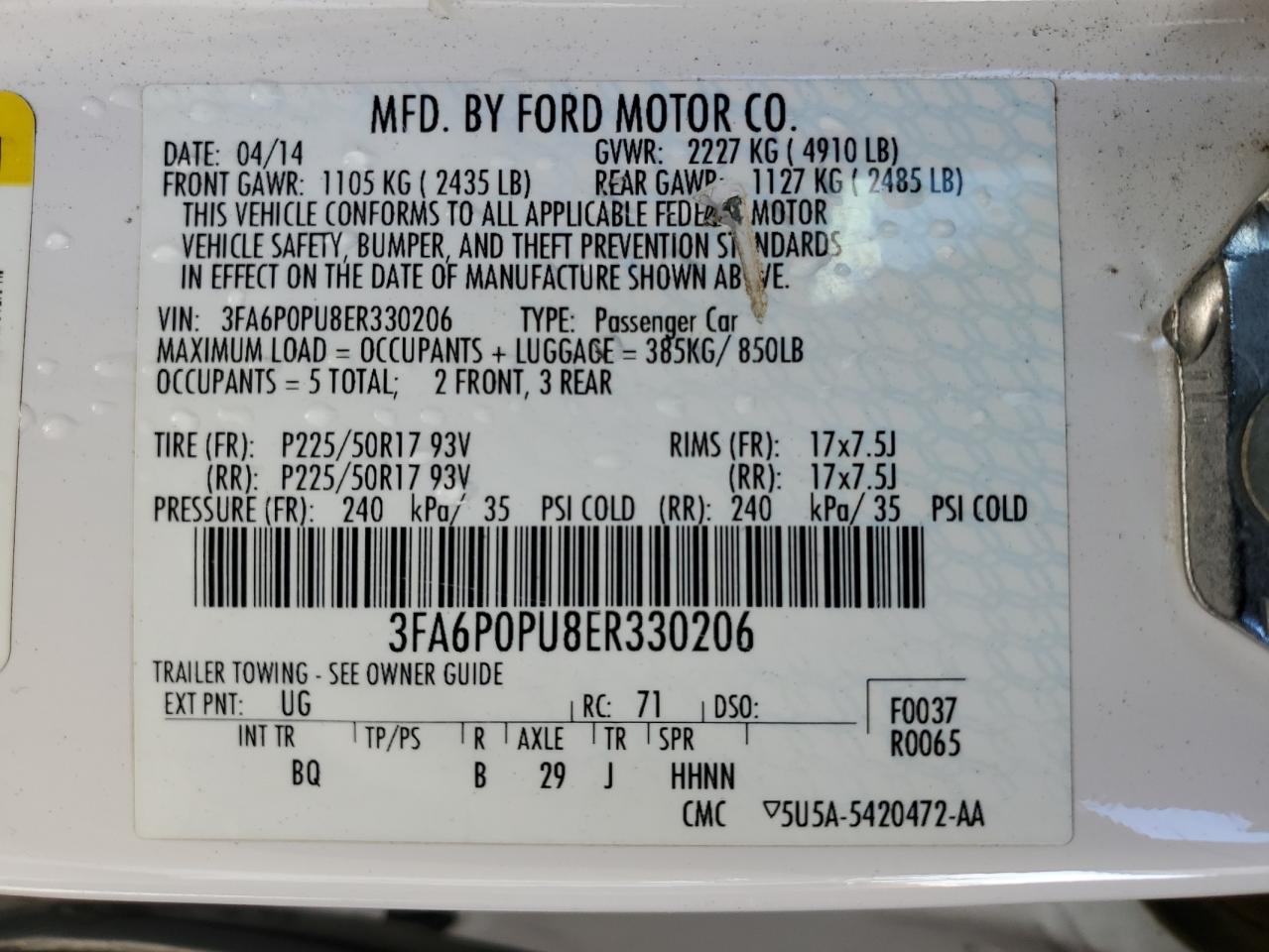 2014 Ford Fusion - Image 14