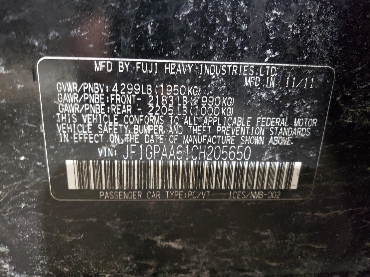 2012 Subaru Impreza - Image 14