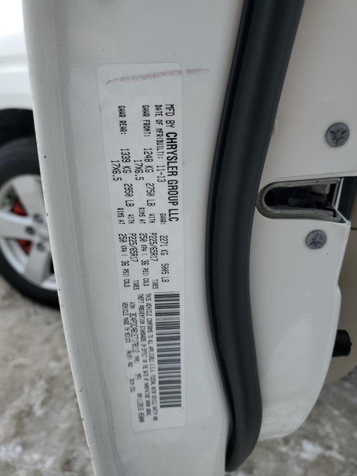 2014 Dodge Journey Se VIN: 3C4PDCAB1ET178112 Lot: 88703825