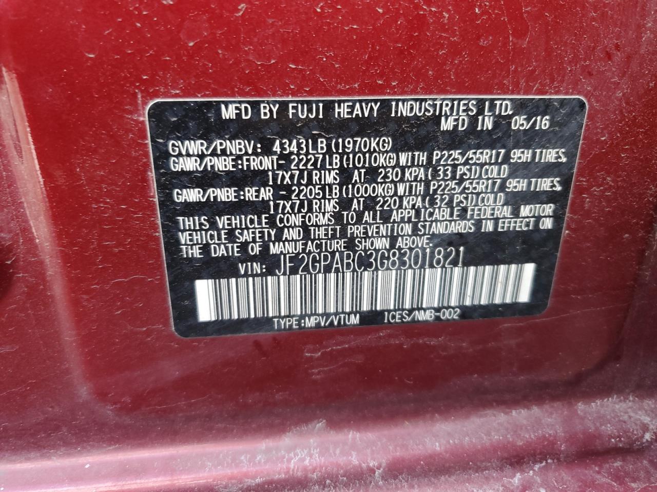 2016 Subaru XV - Image 13