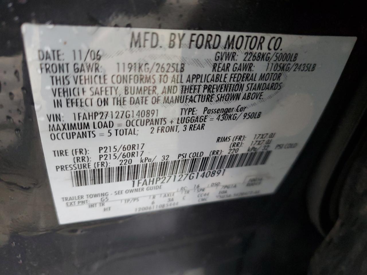 2007 Ford Five Hundred - Image 12