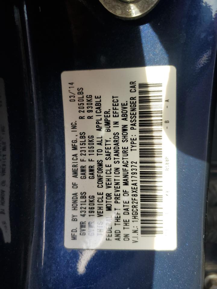 VIN 1HGCR2F8XEA179372 2014 HONDA ACCORD no.12