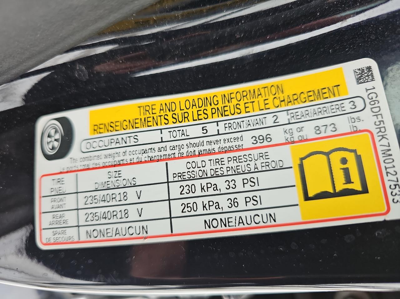 2021 Cadillac Ct4 Premium Luxury VIN: 1G6DF5RK7M0127533 Lot: 42586745