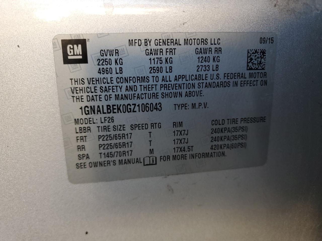 2016 Chevrolet Equinox - Image 13