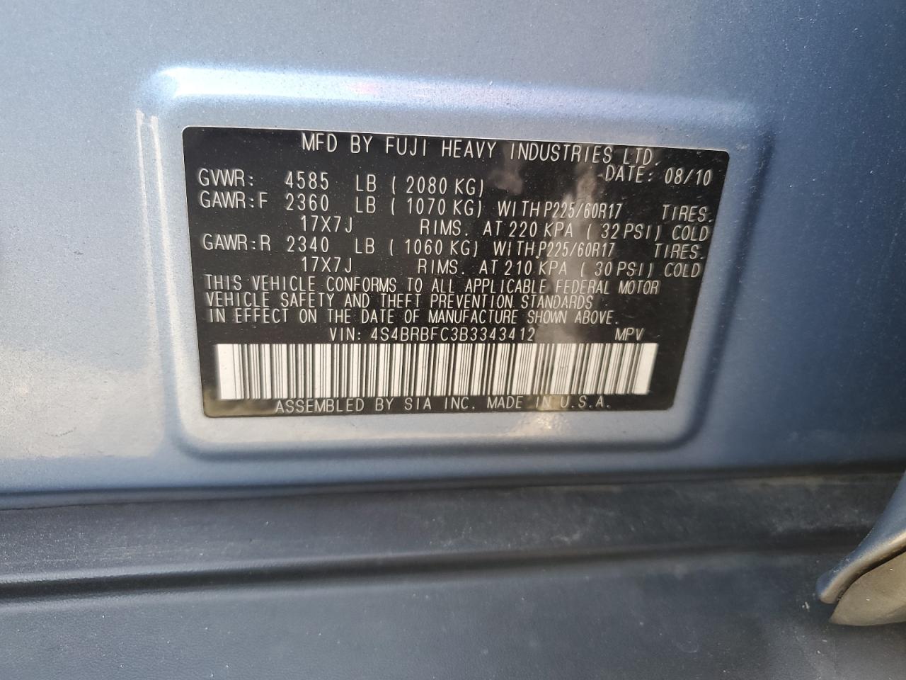 2011 Subaru Outback - Image 12
