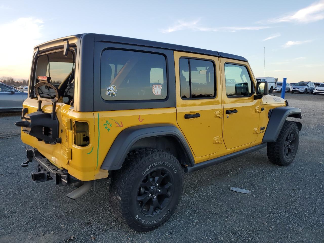 VIN 1C4HJXDN3MW504821 2021 JEEP WRANGLER no.3