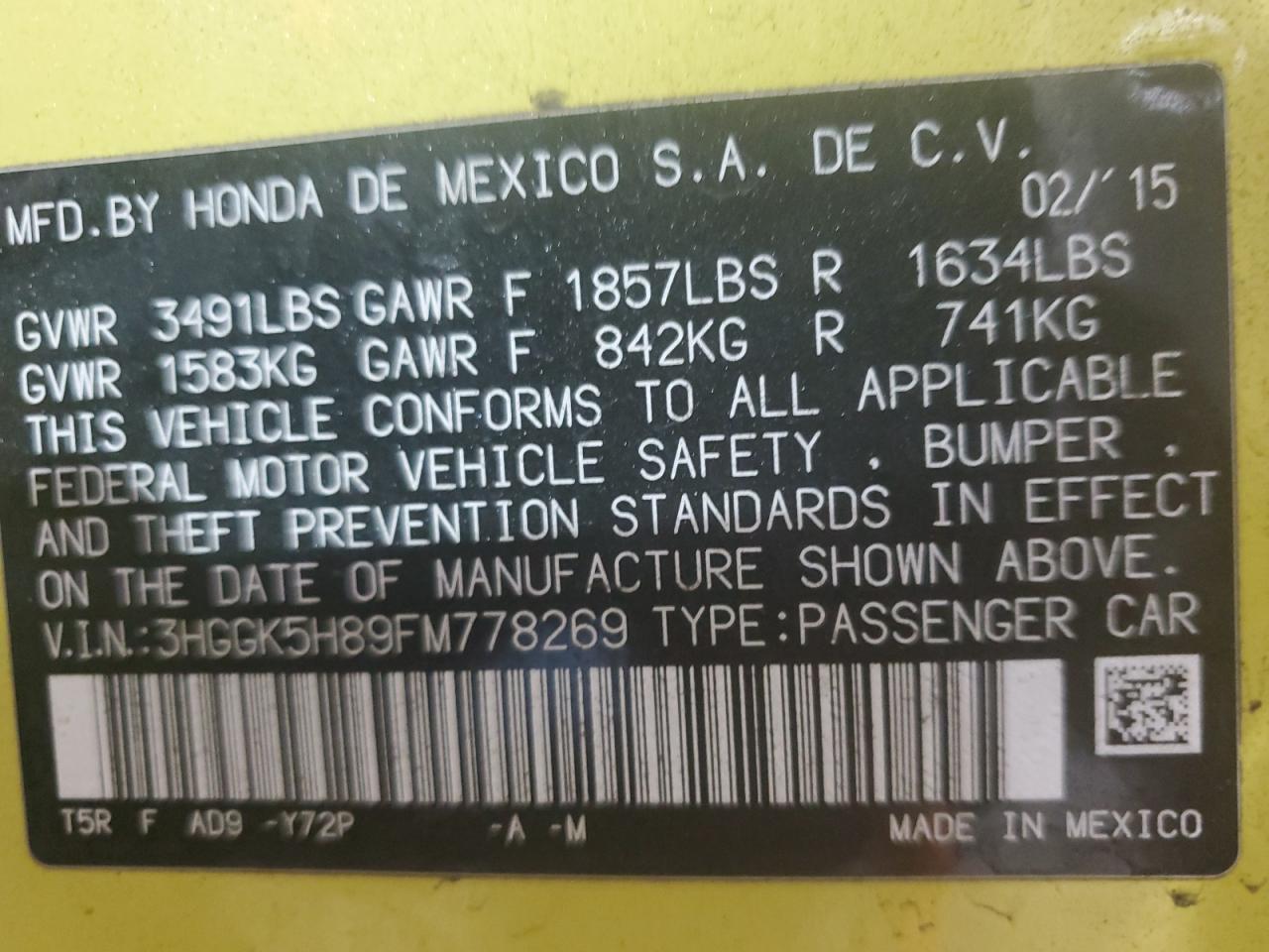 2015 Honda Fit - Image 14