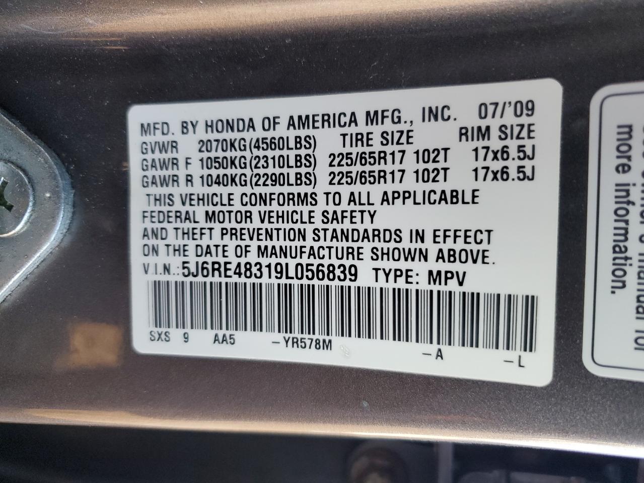 2009 Honda CR-V - Image 15