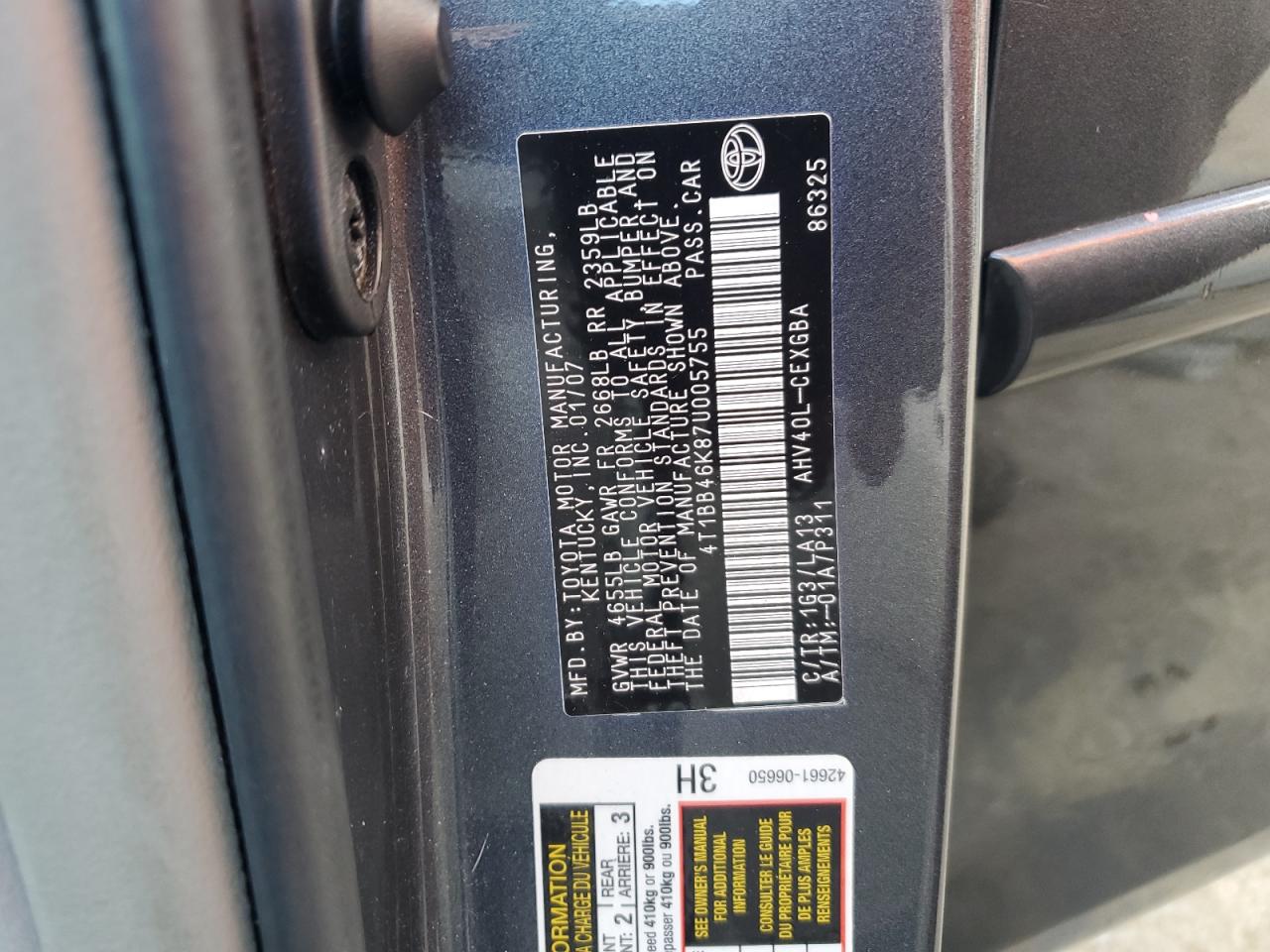 2007 Toyota Camry - Image 12
