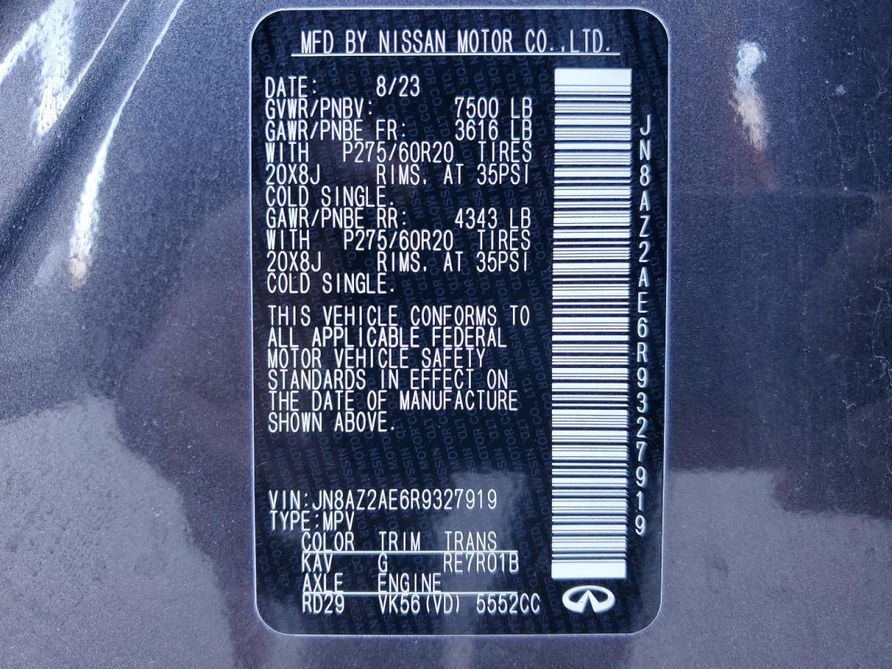2024 Infiniti QX80 - Image 14