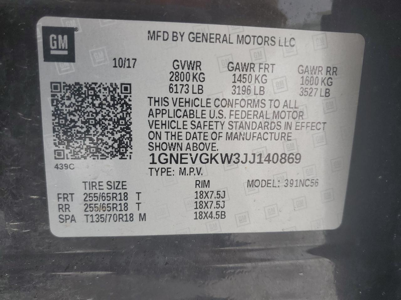 2018 Chevrolet Traverse - Image 13