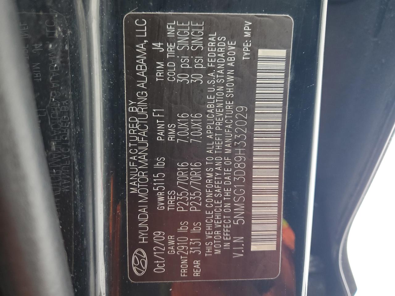 2009 Hyundai Santa Fe - Image 13