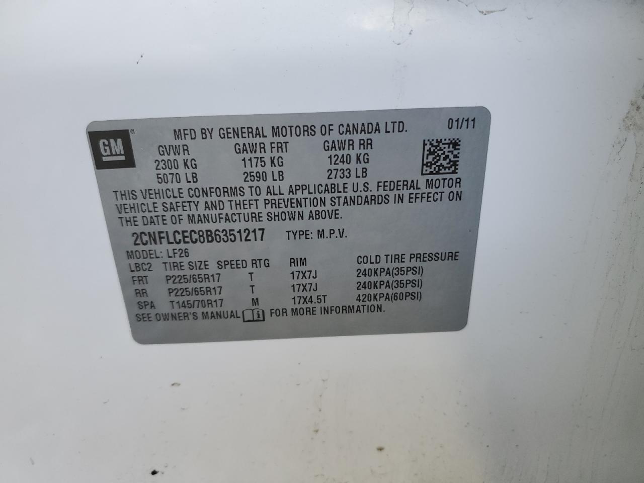 2011 Chevrolet Equinox - Image 12