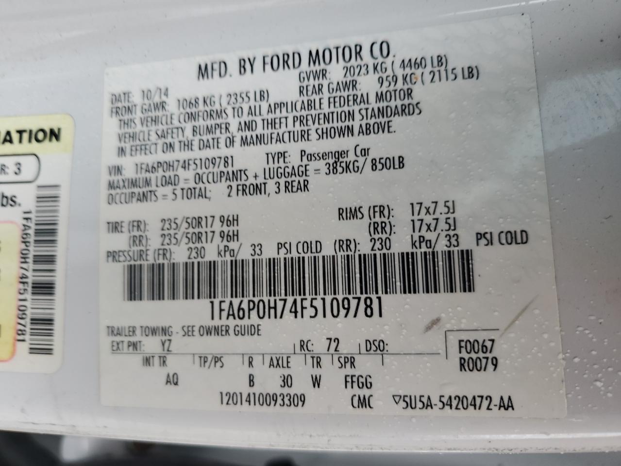 2015 Ford Fusion - Image 15