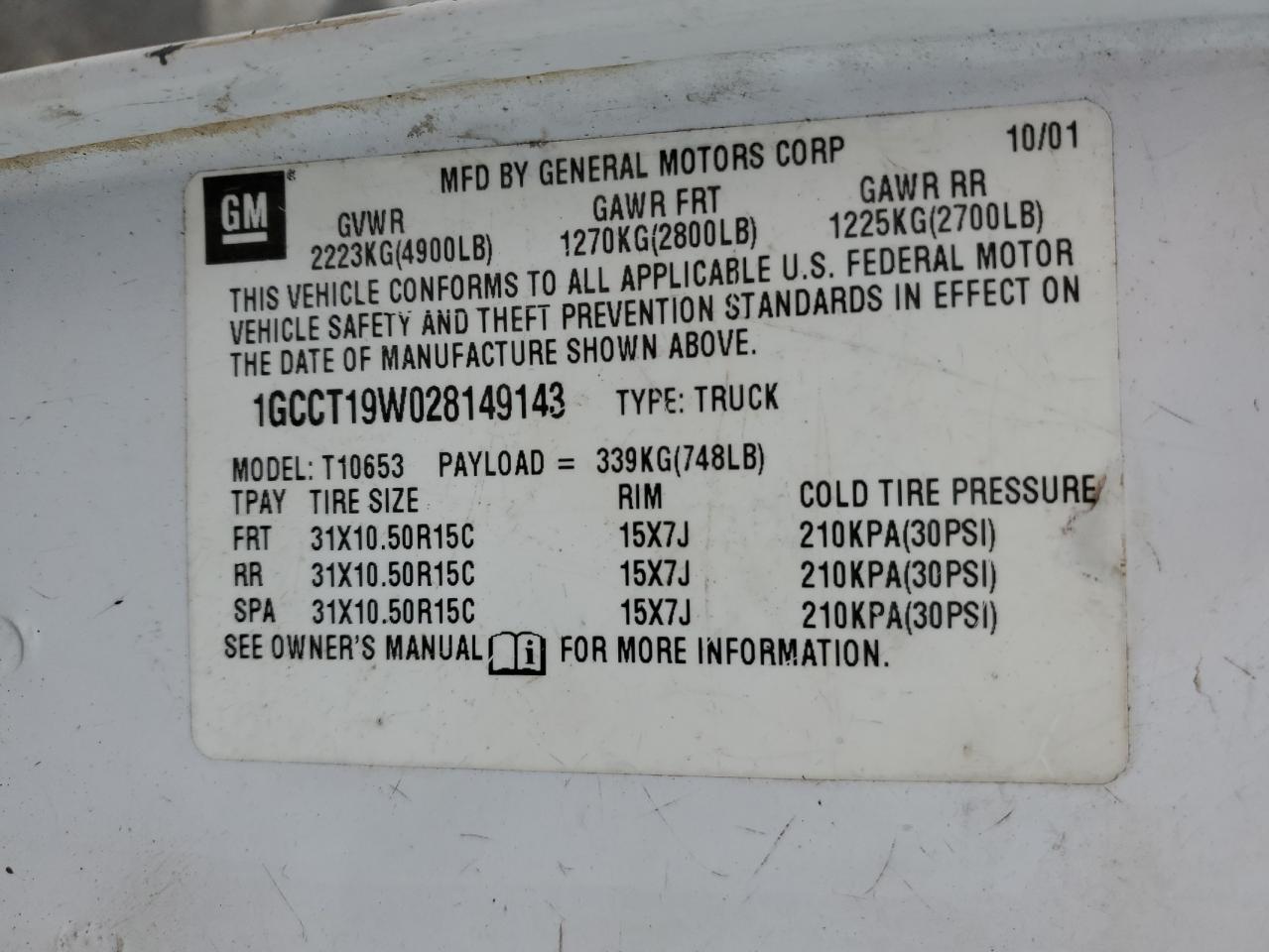 2002 Chevrolet S-10 Pickup - Image 13