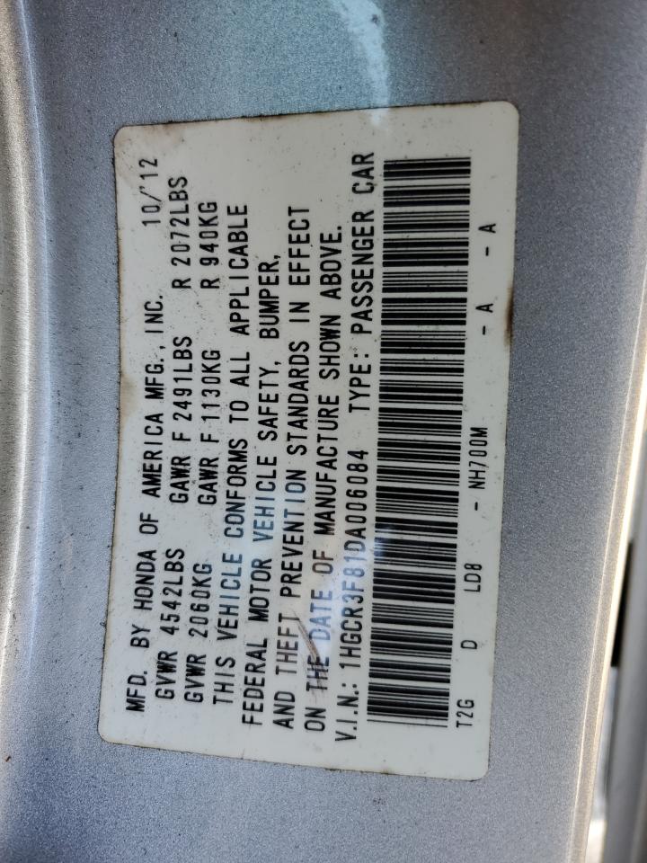 VIN 1HGCR3F81DA006084 2013 HONDA ACCORD no.12